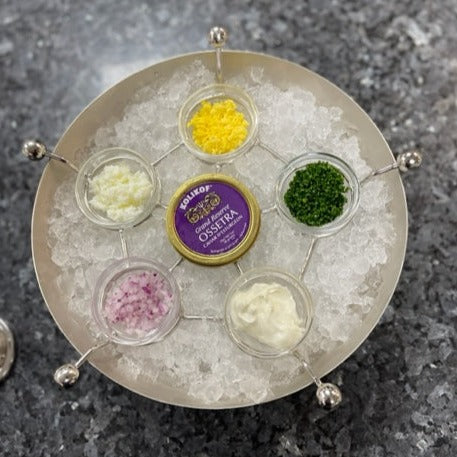 6 碗鱼子酱盛具